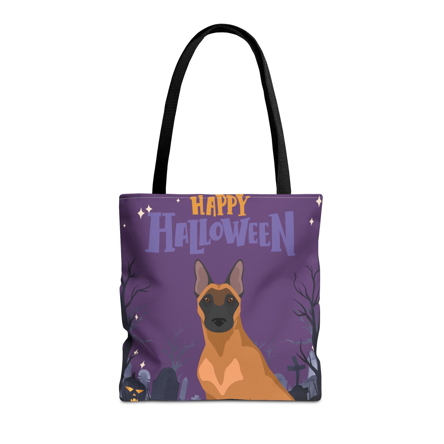 Belgain Malinois Dog Happy Halloween Tote Bag 16x16