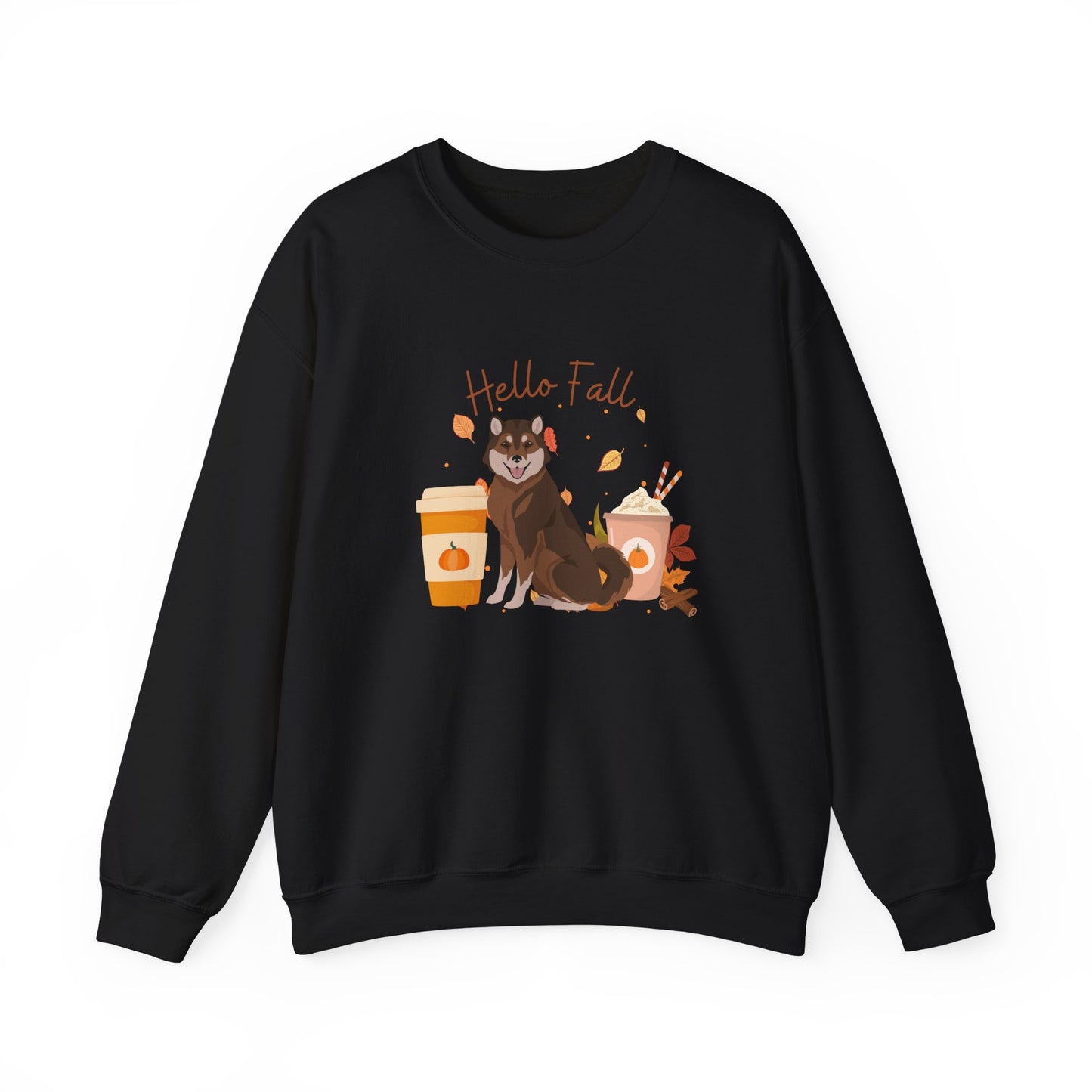 Hokkaido Dog Fall Halloween Unisex Heavy Blend Crewneck Sweatshirt