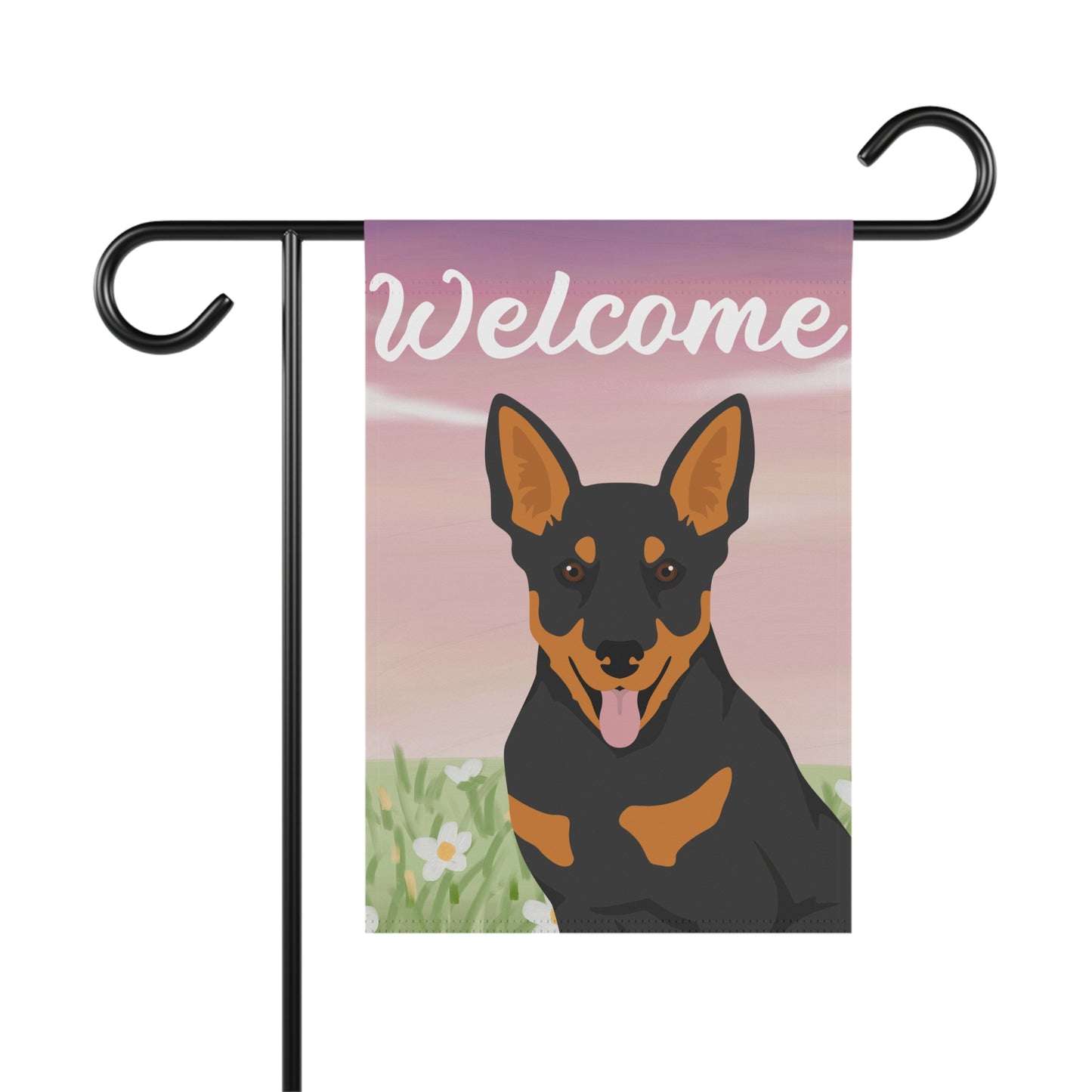 Lancashire Heeler Dog Welcome Garden Flag