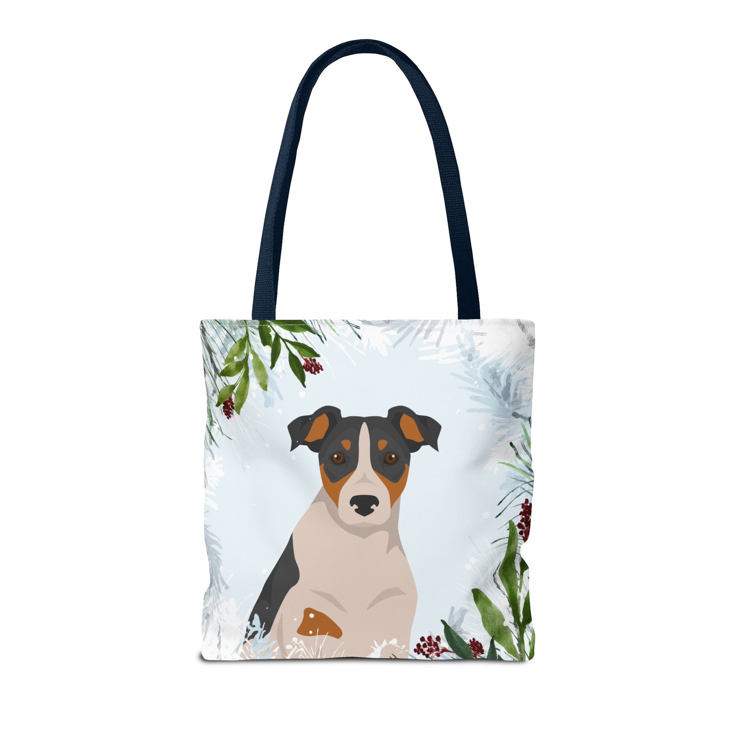 Parson Russell Terrier Dog Christmas Holiday Tote Bag 16x16