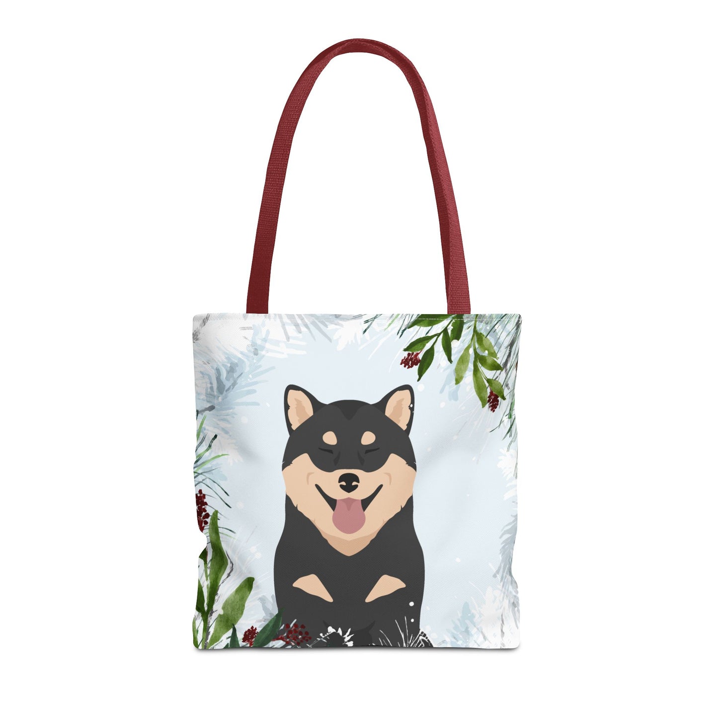 Shiba Inu Dog Christmas Holiday Tote Bag 16x16