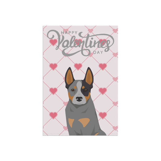 Australian Cattle Dog Valentines Day Garden Flag