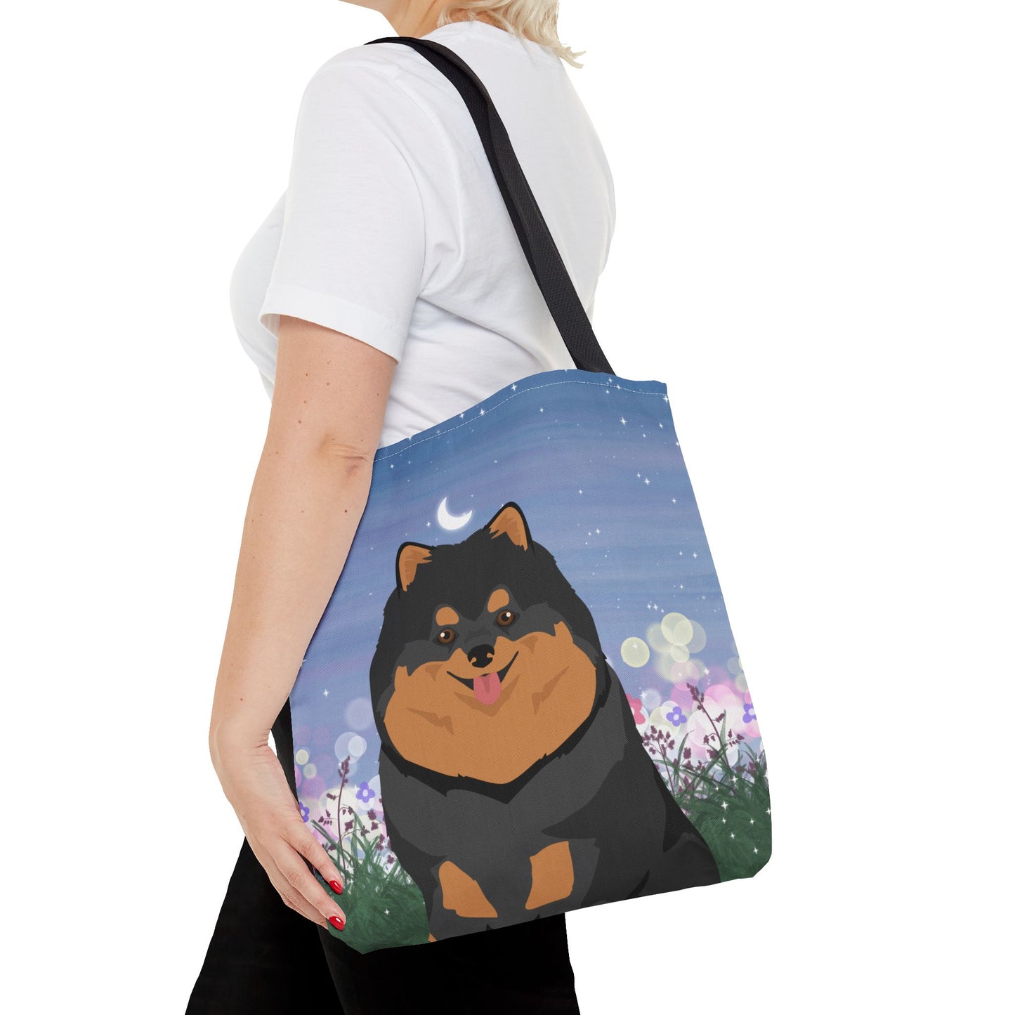 Pomeranian Dog Tote Bag 16x16
