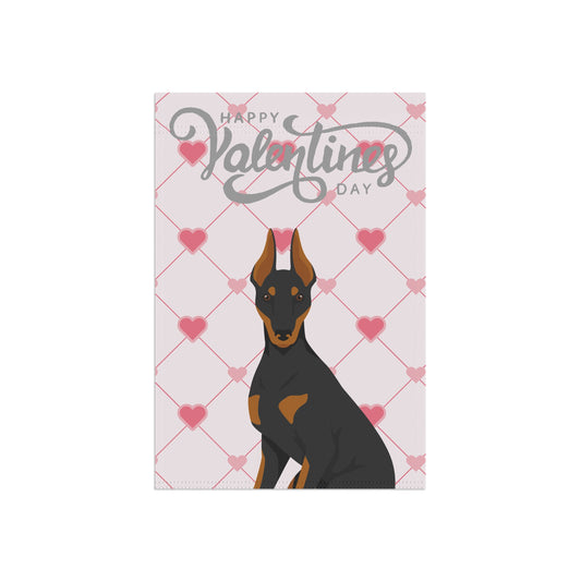 Manchester Terrier Dog Valentines Day Garden Flag
