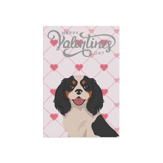 Cavalier King Charles Spaniel Dog Valentines Day Garden Flag