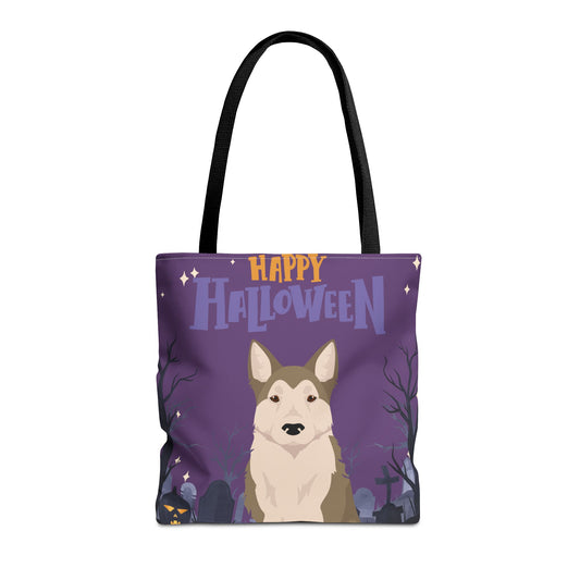 West Siberian Laika Dog Happy Halloween Tote Bag 16x16