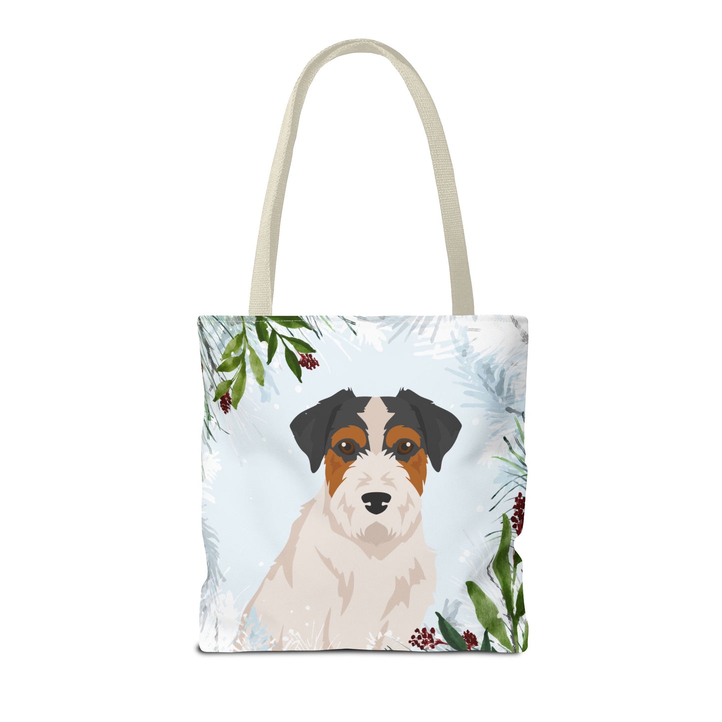 Jack Russell terrier Dog Christmas Holiday Tote Bag 16x16
