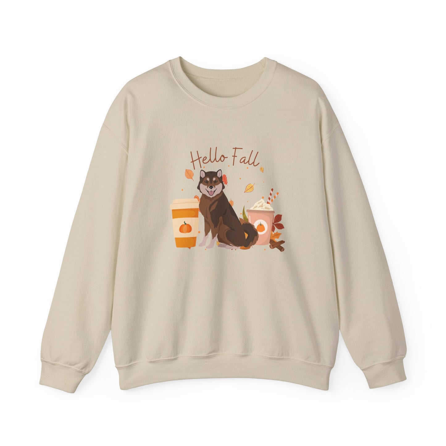 Hokkaido Dog Fall Halloween Unisex Heavy Blend Crewneck Sweatshirt