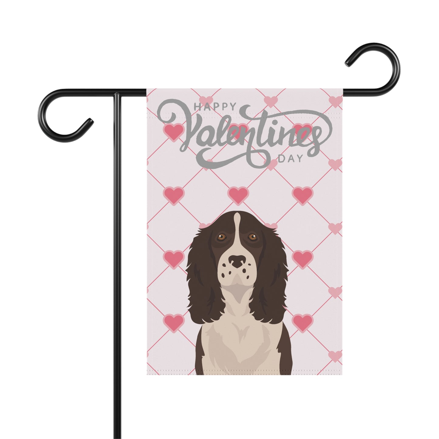 English Springer Spaniel Dog Valentines Day Garden Flag