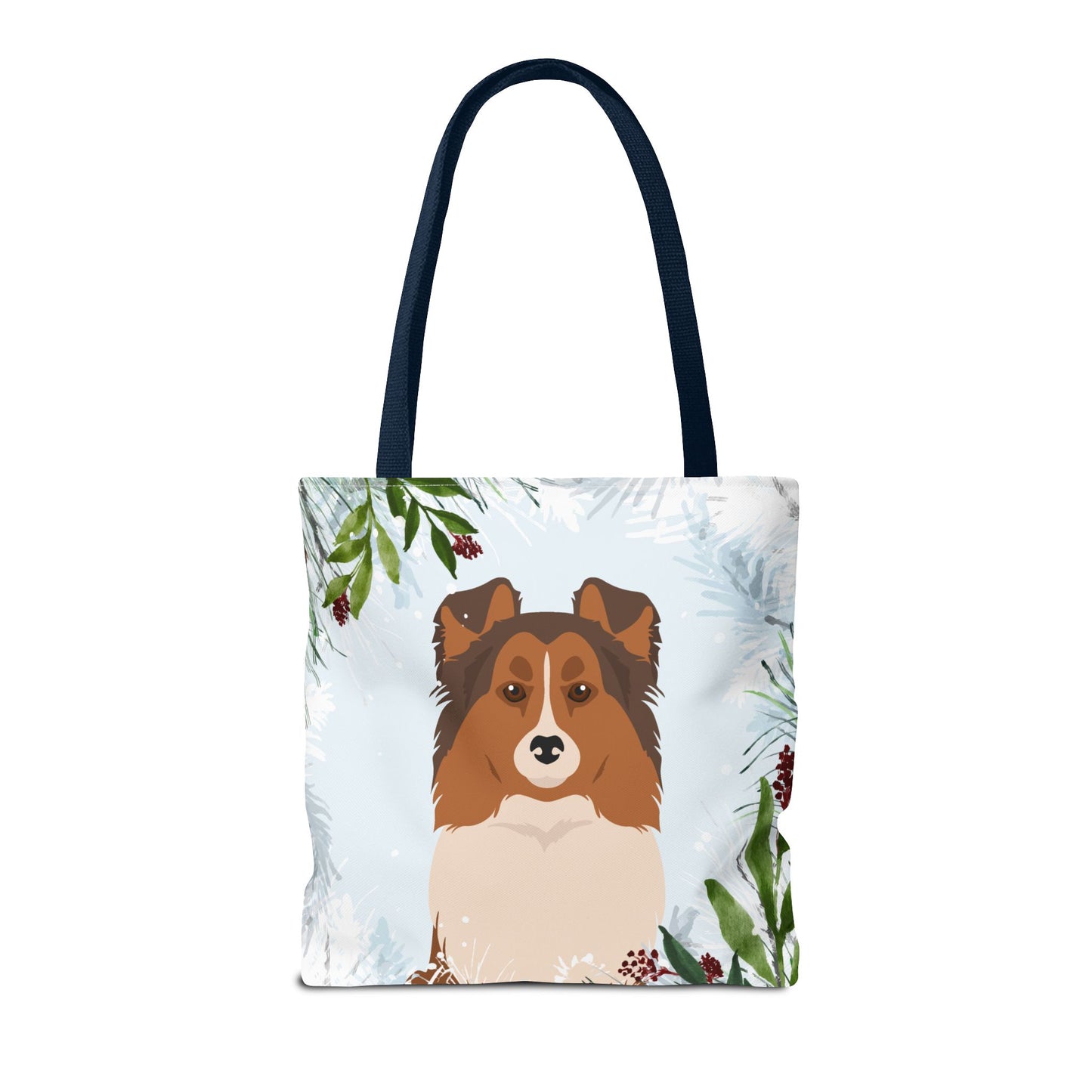 Shetland Sheepdog Dog Christmas Holiday Tote Bag 16x16
