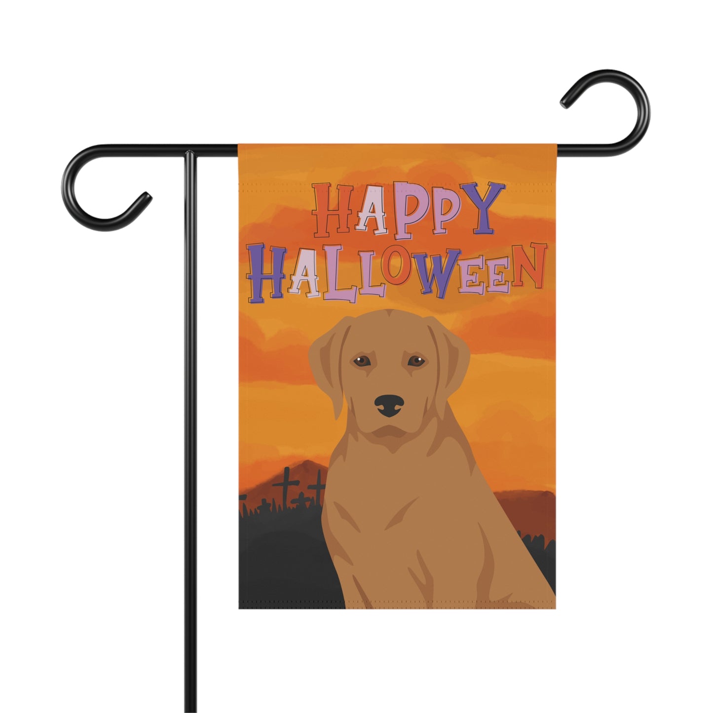 Labrador Retriever Dog Halloween Garden Flag