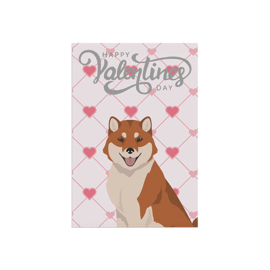 Hokkaido Dog Valentines Day Garden Flag