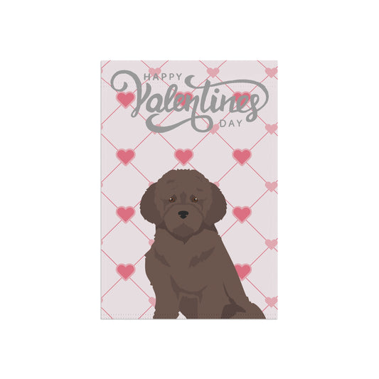 Lagotto Romagnolo Dog Valentines Day Garden Flag