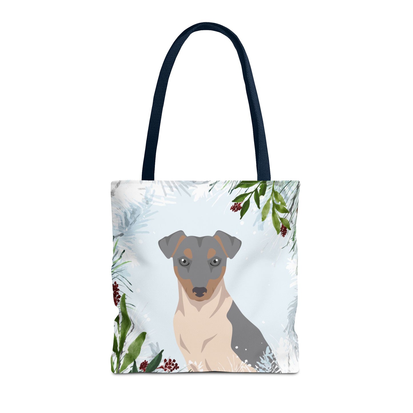 Brazillian Terrier Dog Christmas Holiday Tote Bag 16x16