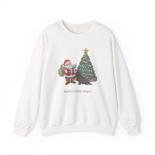 Glen Of Imaal Terrier Dog Santa's Little Helper Unisex Heavy Blend Crewneck Sweatshirt