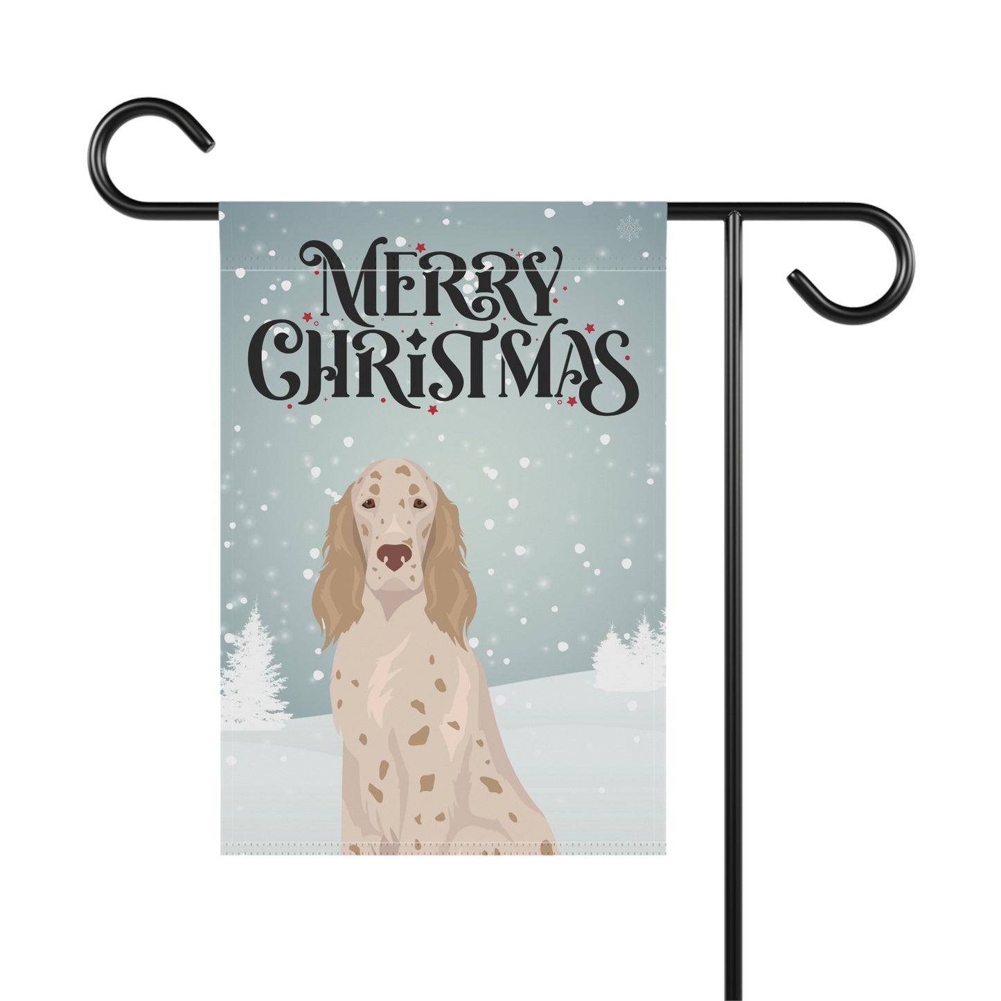 English Setter Dog Garden Flag