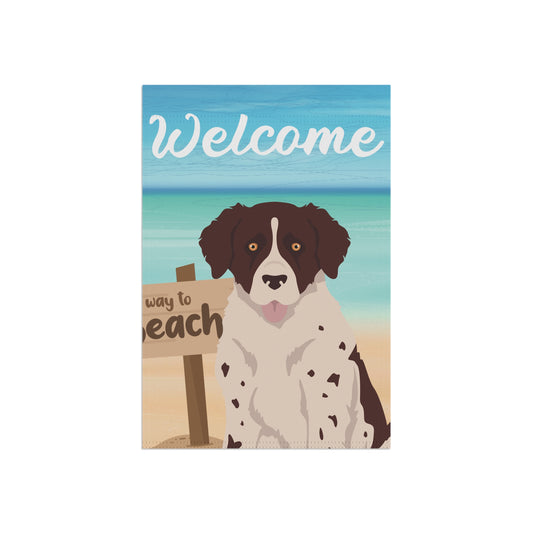 Wetterhoun Dog Garden Flag