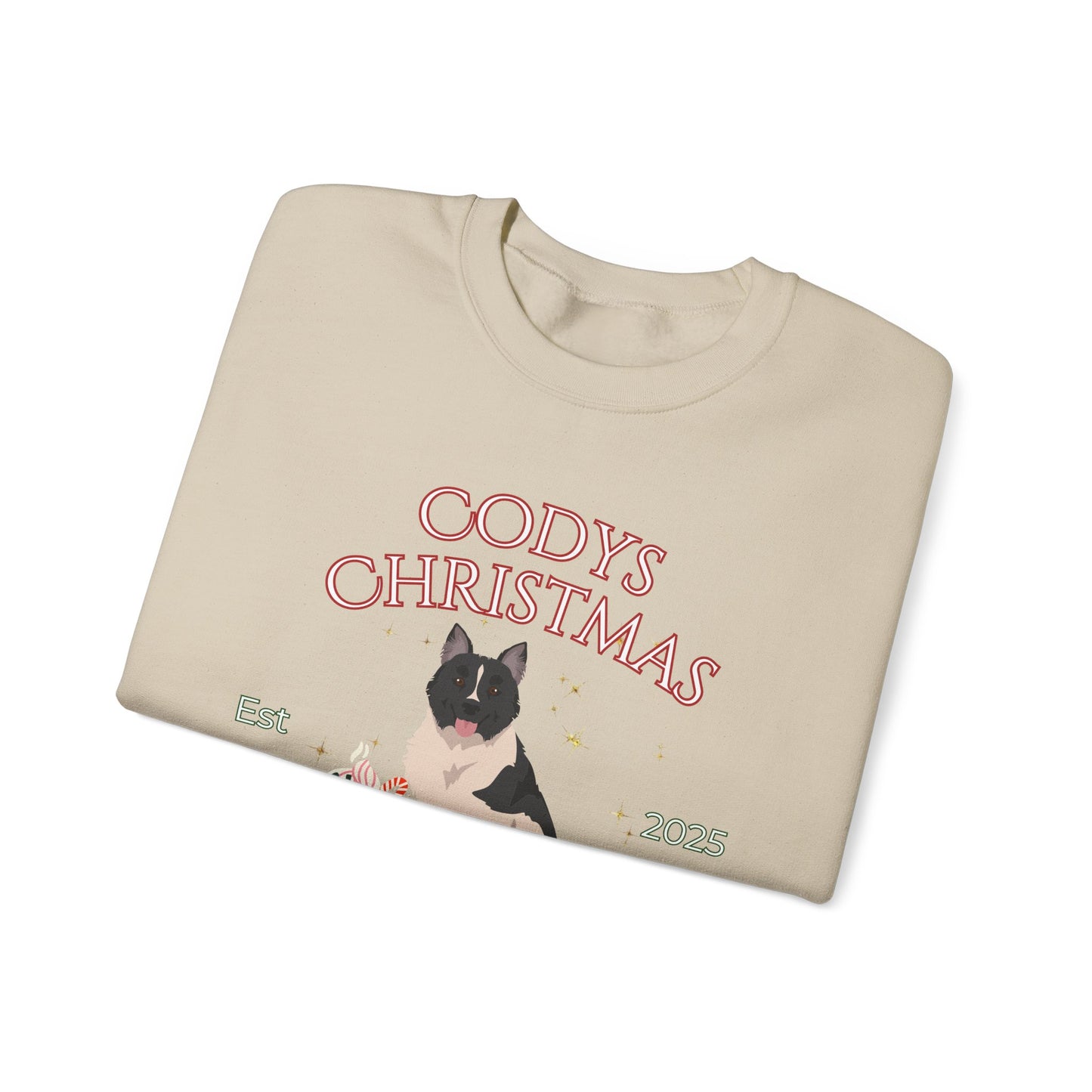 Elo Dog Christmas Social Club Unisex Heavy Blend Crewneck Sweatshirt Custom Name