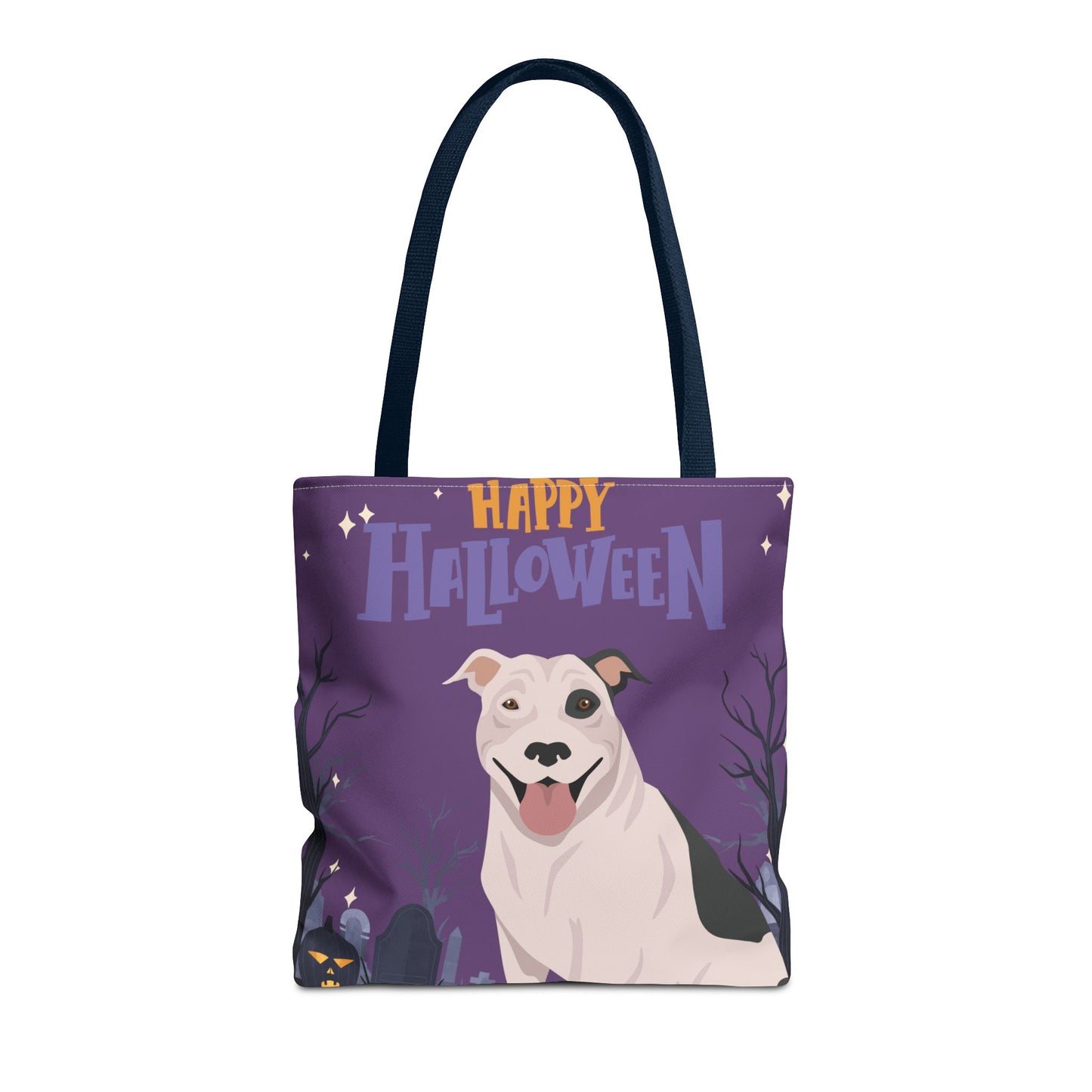 Pit Bull Dog Happy Halloween Tote Bag 16x16