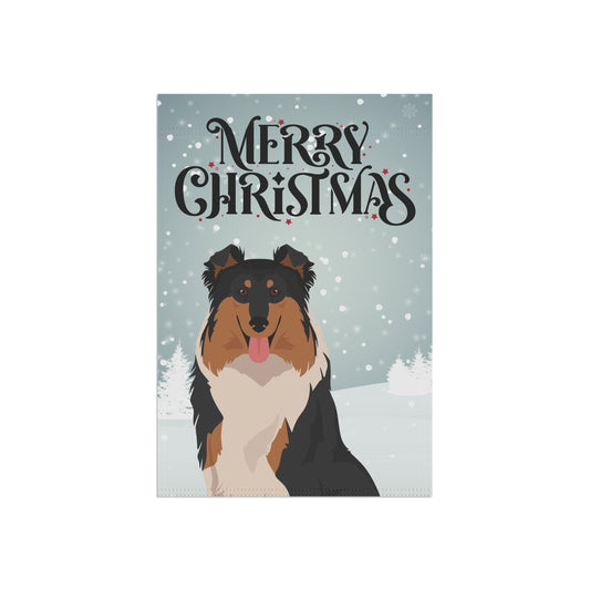 Collie Dog Garden Flag