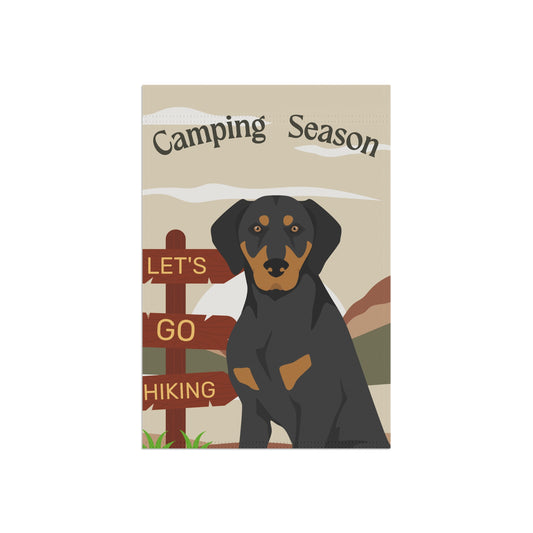 Transylvanian Hound Dog Camping Garden Flag