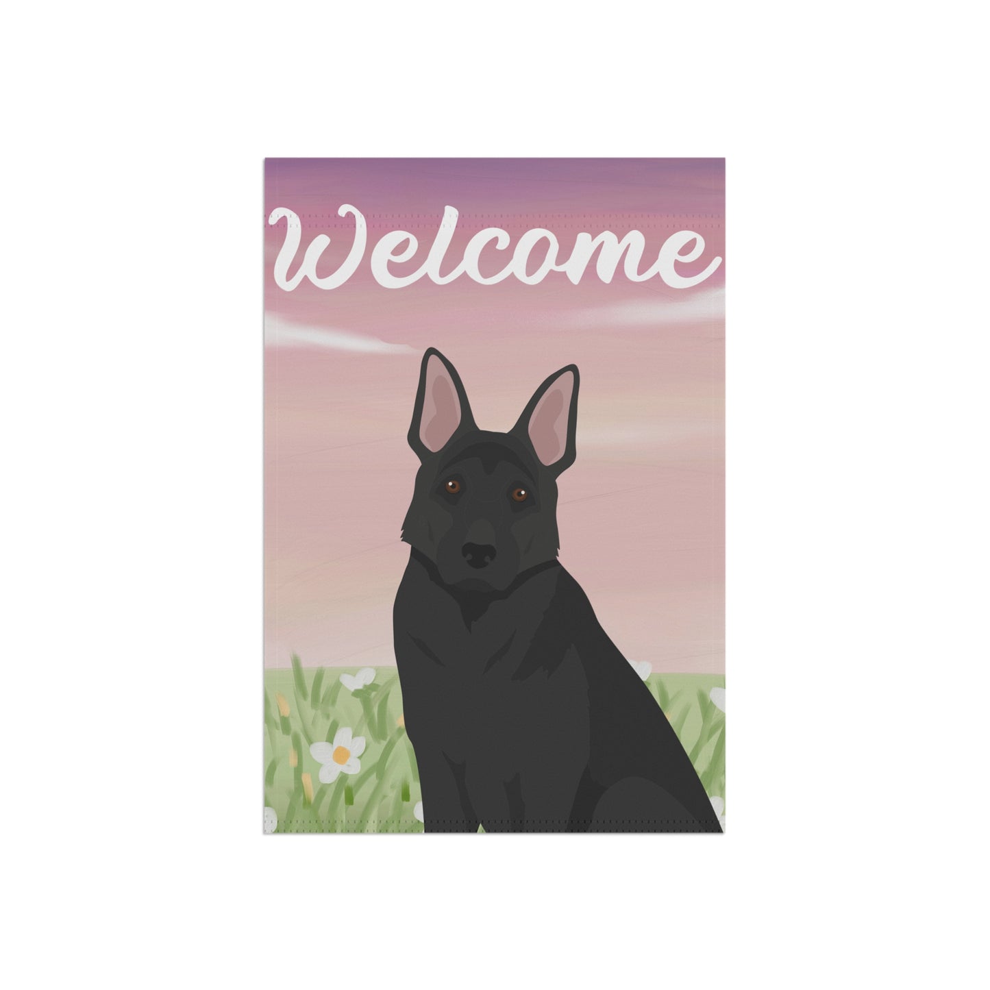 German Shepherd Dog Welcome Garden Flag