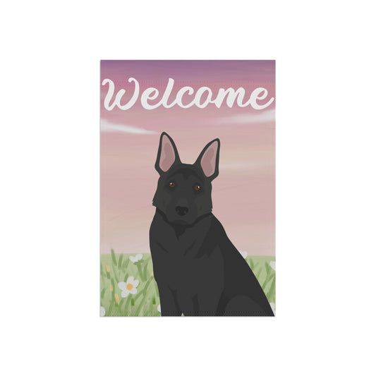 German Shepherd Dog Welcome Garden Flag