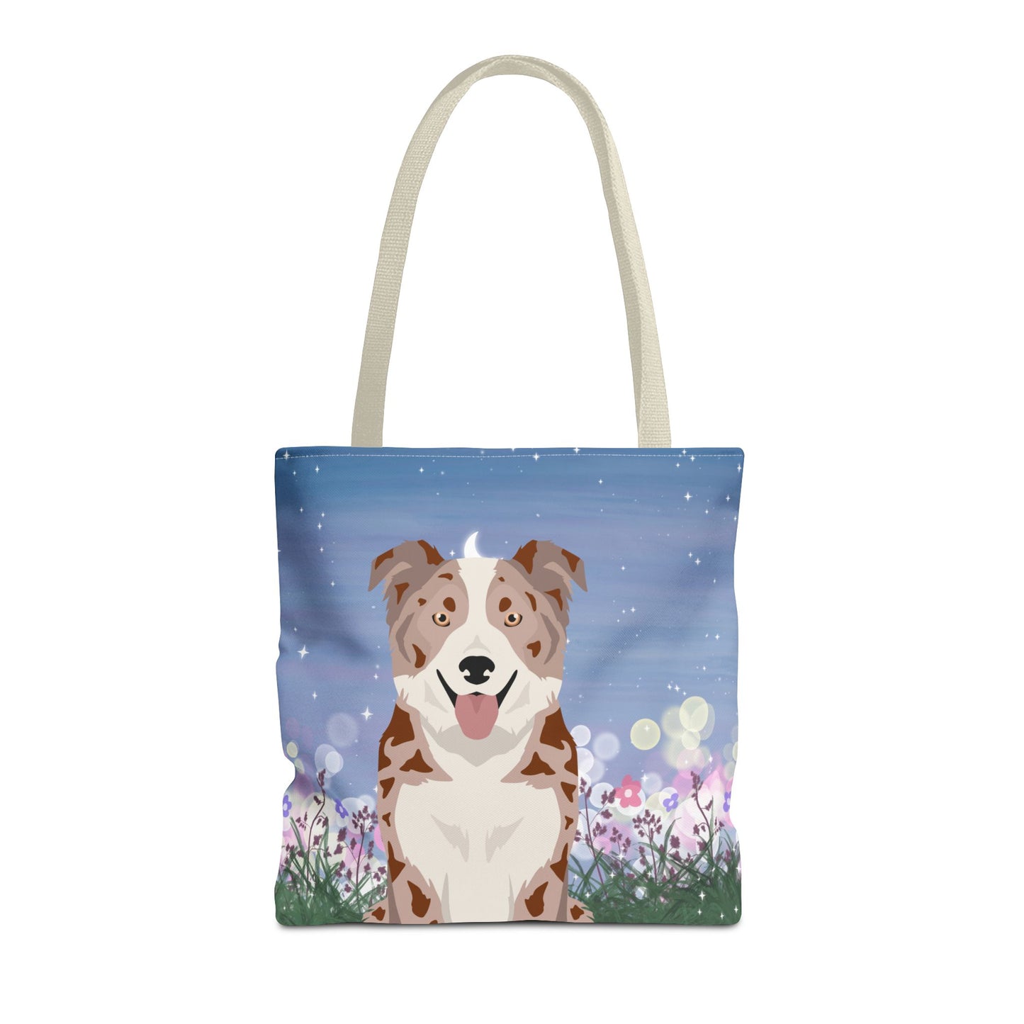 Border Collie Dog Tote Bag 16x16