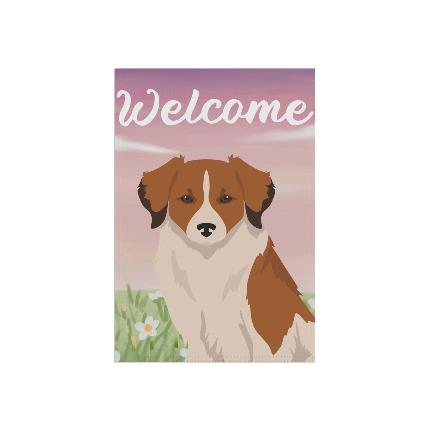 Kromfohrlander Dog Welcome Garden Flag