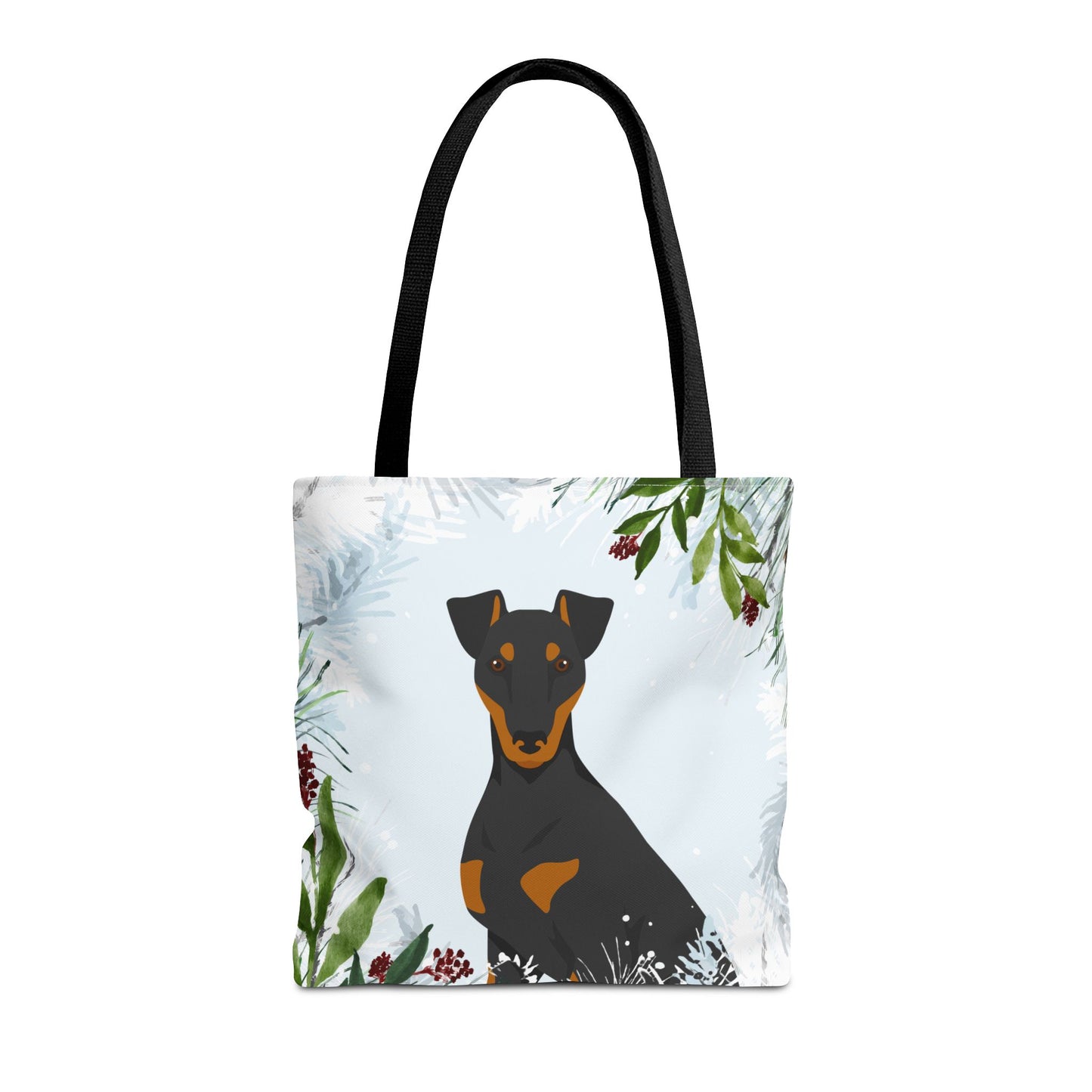 Manchester Terrier Dog Christmas Holiday Tote Bag 16x16
