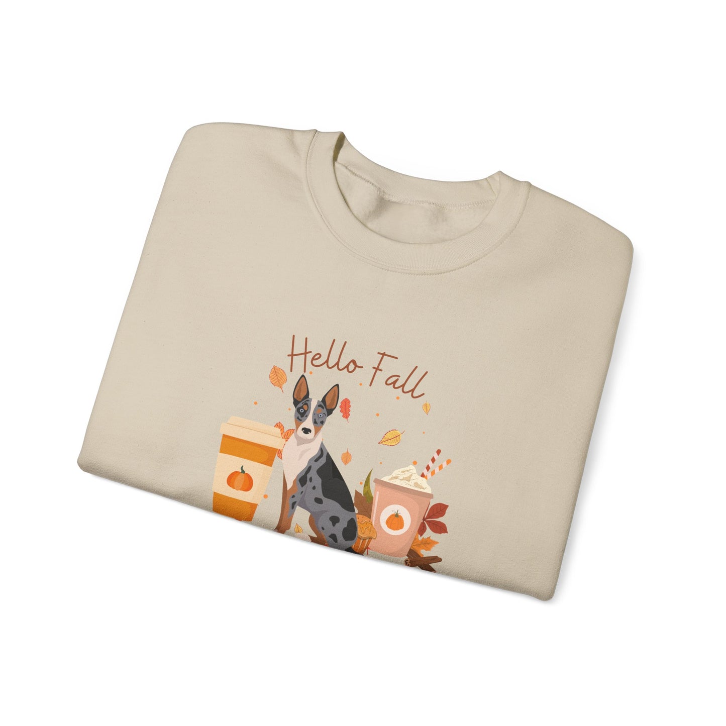 Australian Koolie Dog Fall Unisex Heavy Blend Crewneck Sweatshirt