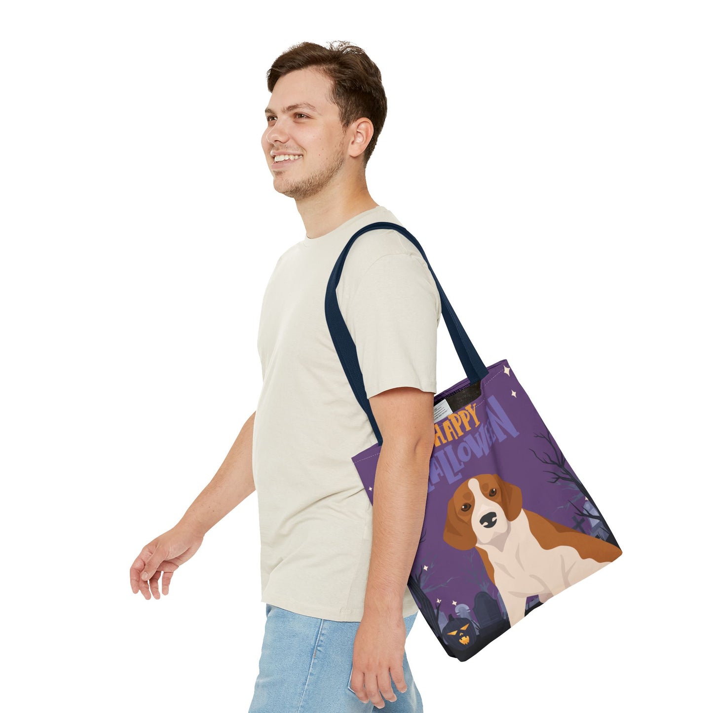 Beagle Dog Happy Halloween Tote Bag 16x16