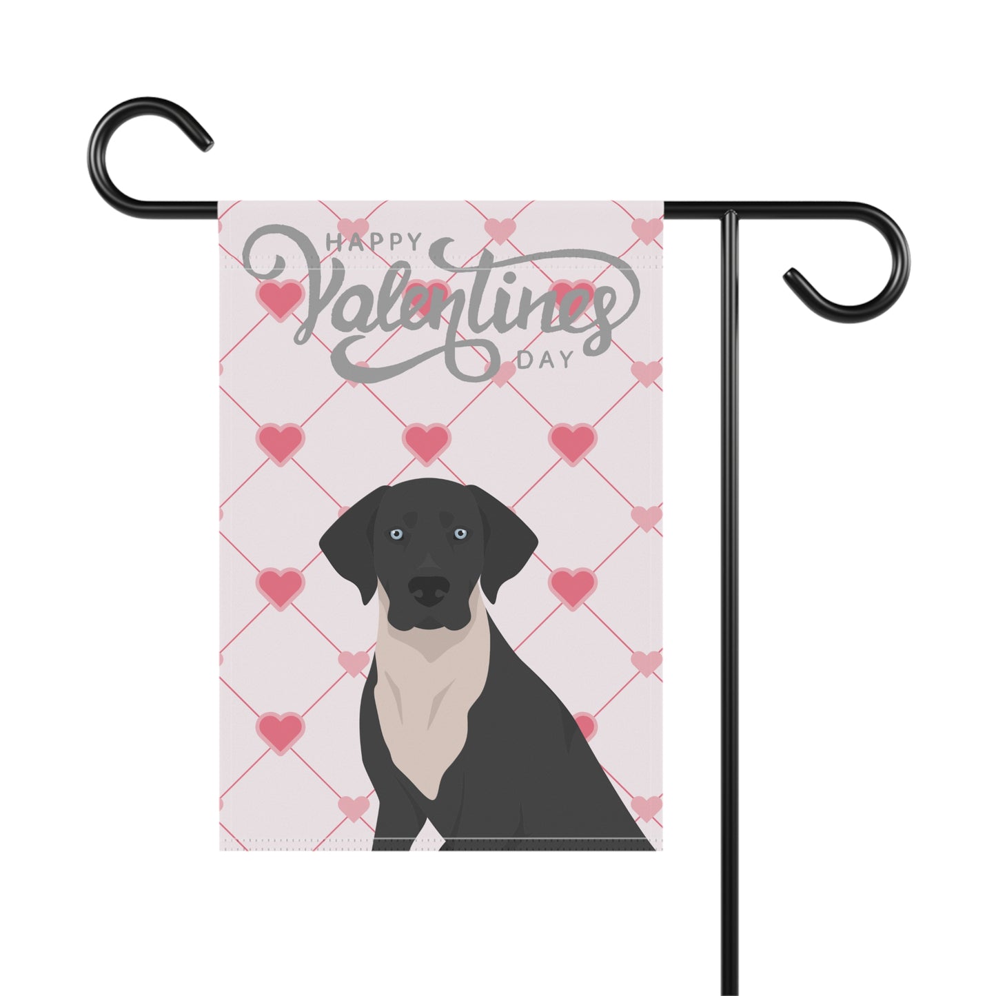 Catahoula Leopard Dog Valentines Day Garden Flag