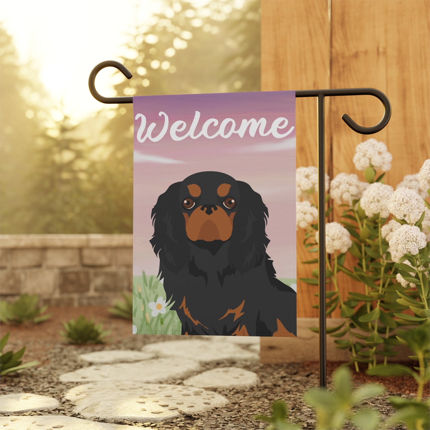 English Toy Dog Welcome Garden Flag