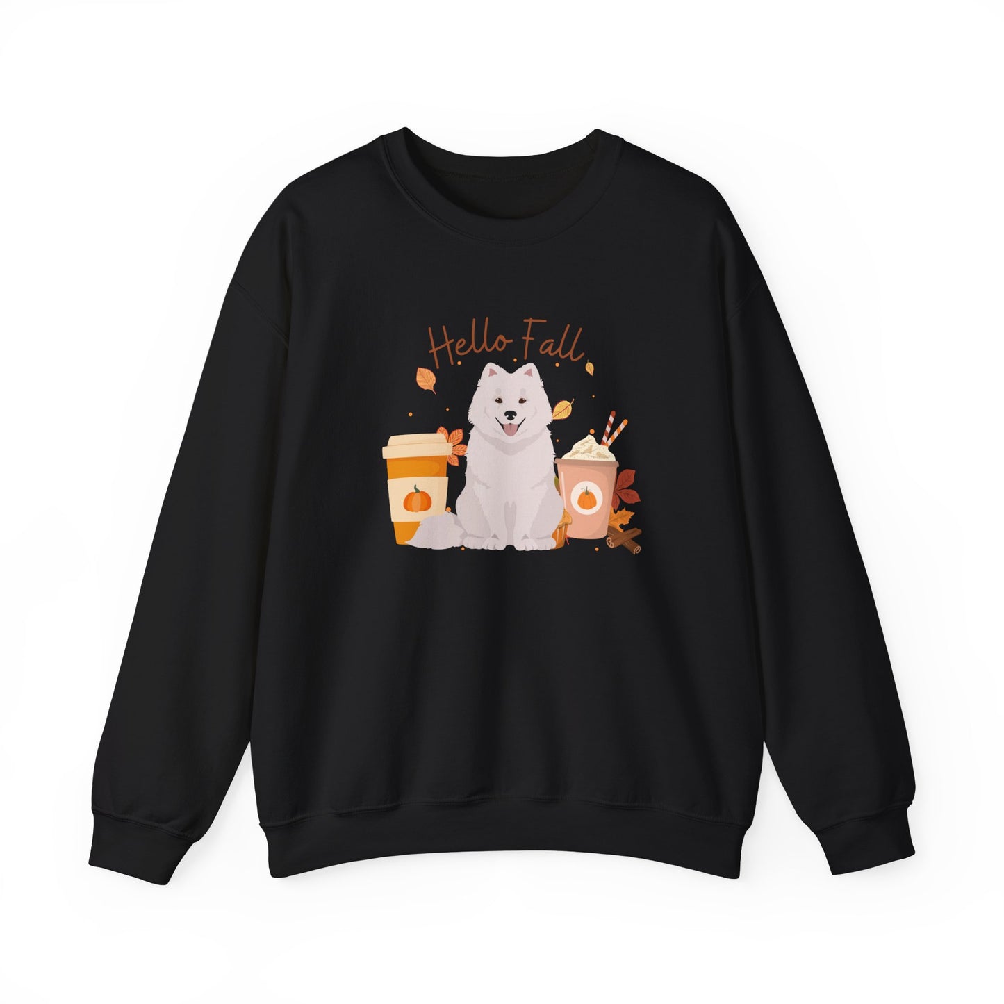 Samoyed Dog Fall Halloween Unisex Heavy Blend Crewneck Sweatshirt