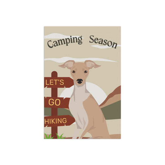 Italian Greyhound Dog Camping Garden Flag