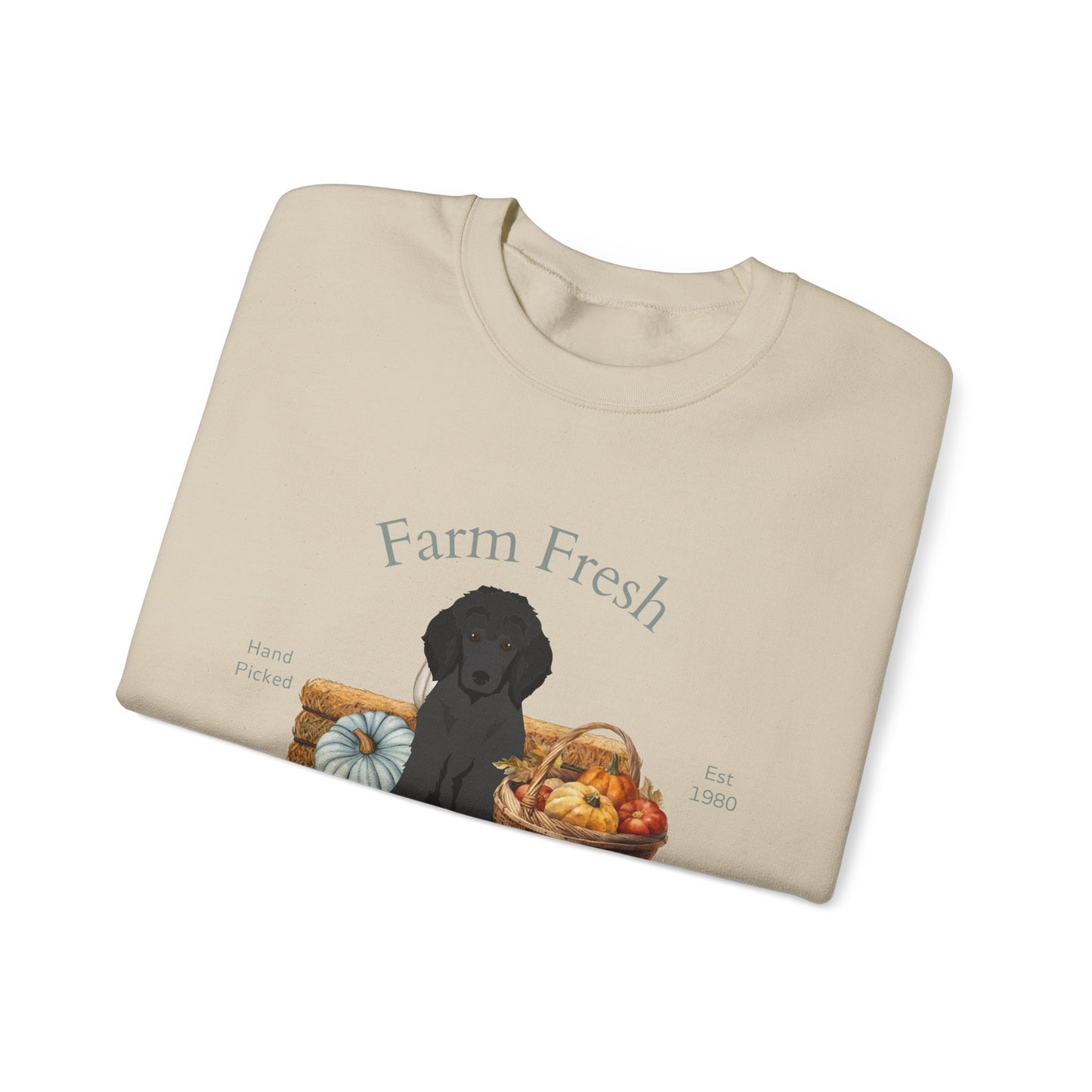 Poodle Dog Fall Farm Fresh Unisex Heavy Blend Crewneck Sweatshirt