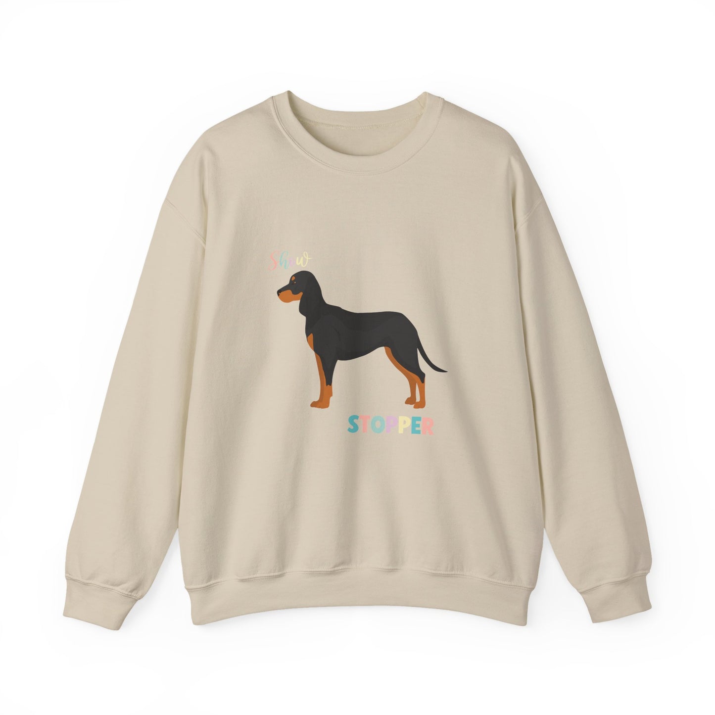 Black and Tan Coonhound Dog Unisex Heavy Blend Crewneck Sweatshirt