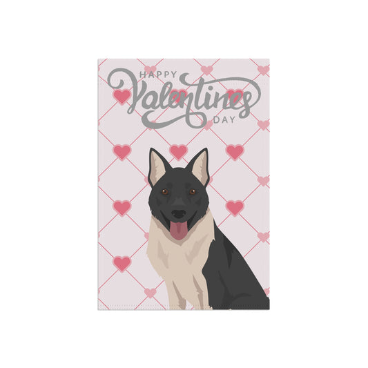 Russo European Laika Dog Valentines Day Garden Flag