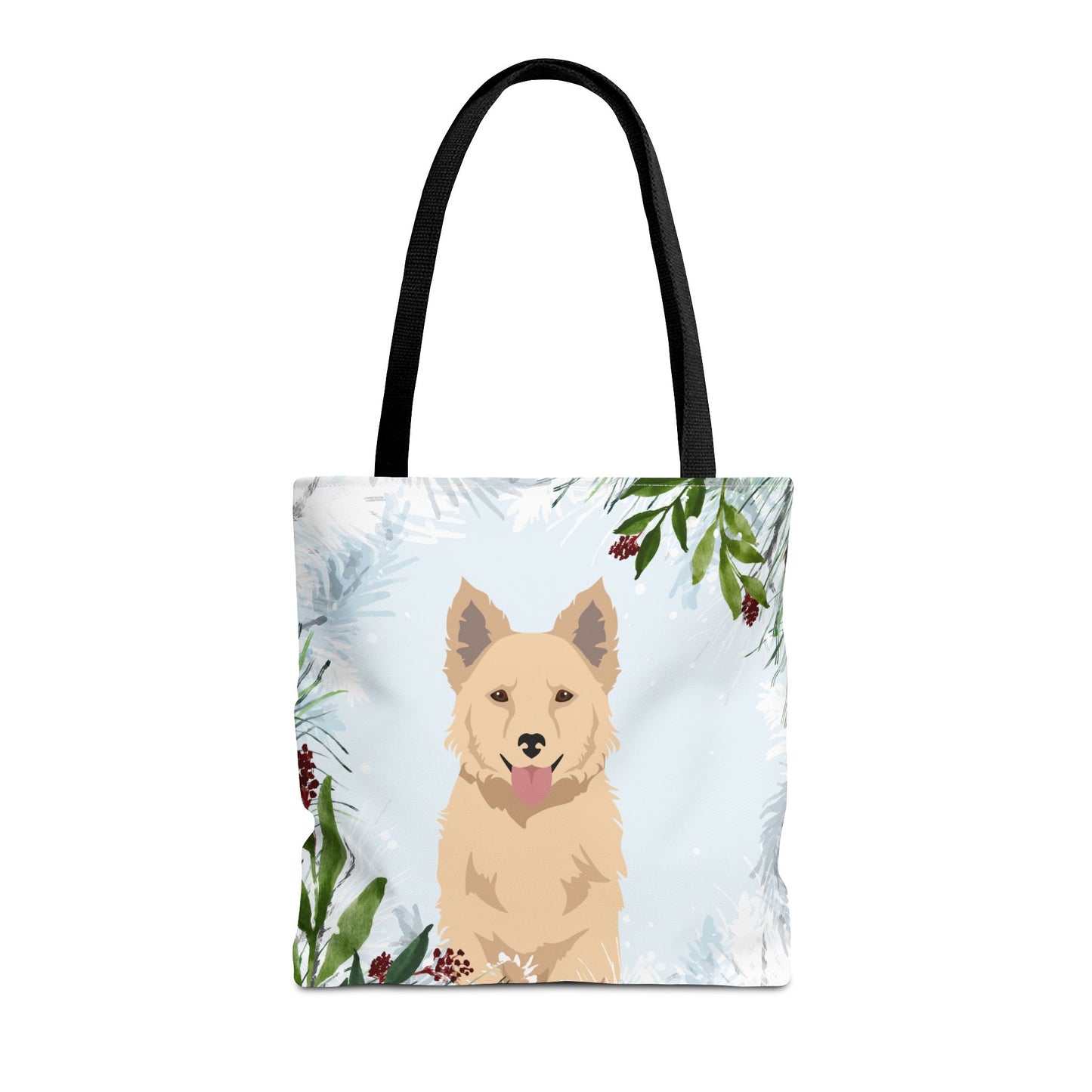 Mudi Dog Christmas Holiday Tote Bag 16x16