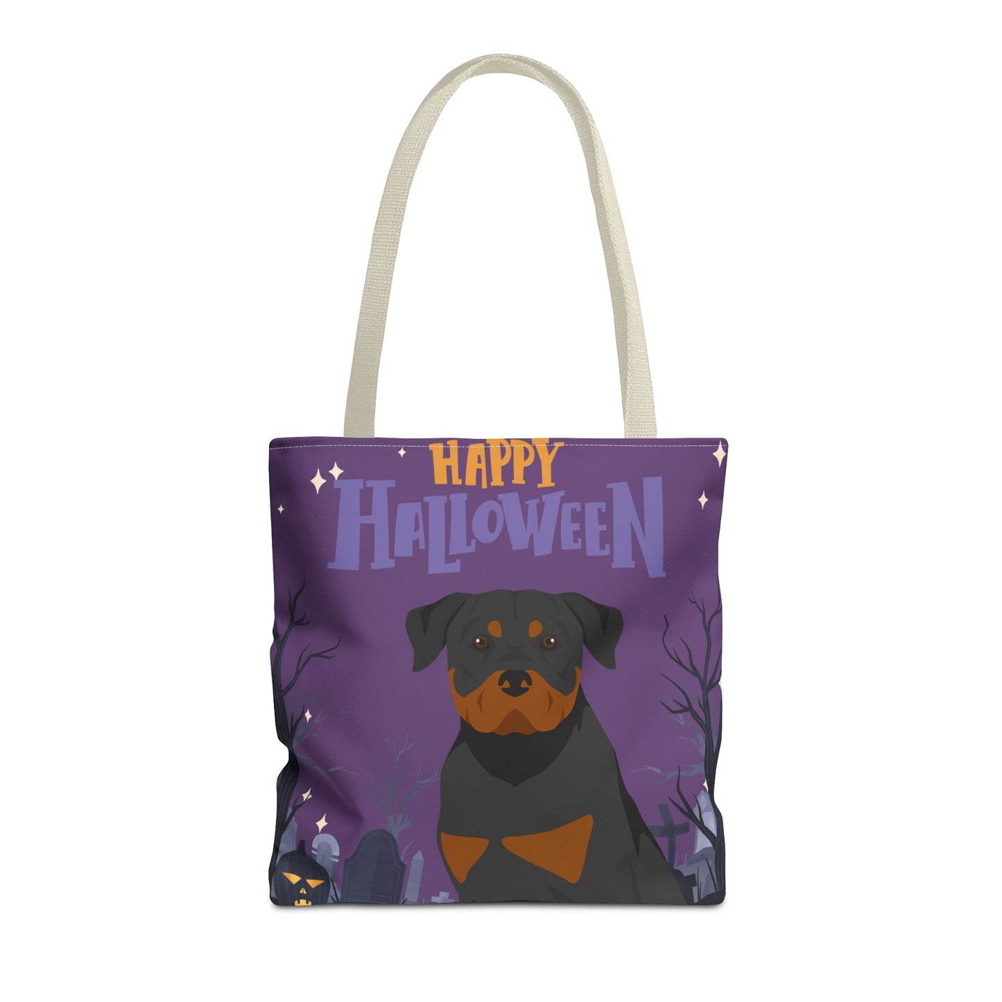 Rottweiler Dog Happy Halloween Tote Bag 16x16