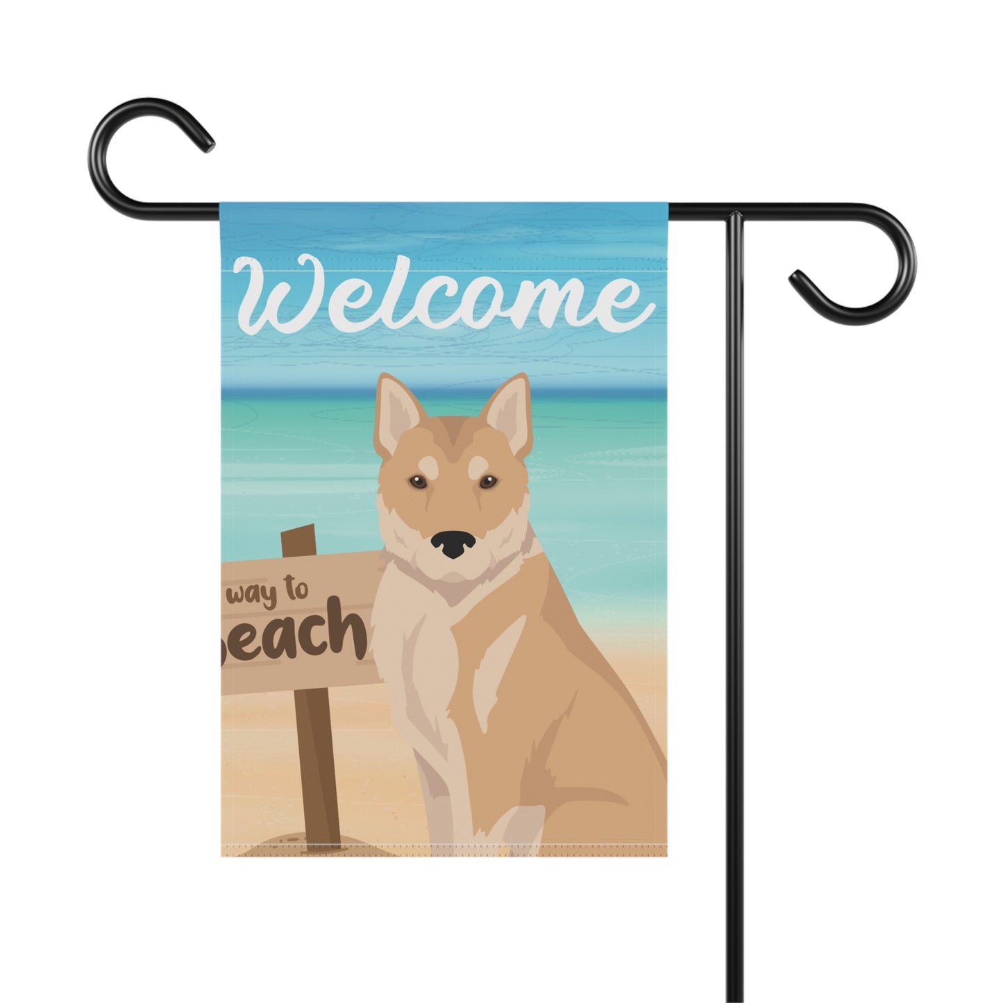 Korean Jindo Dog Garden Flag