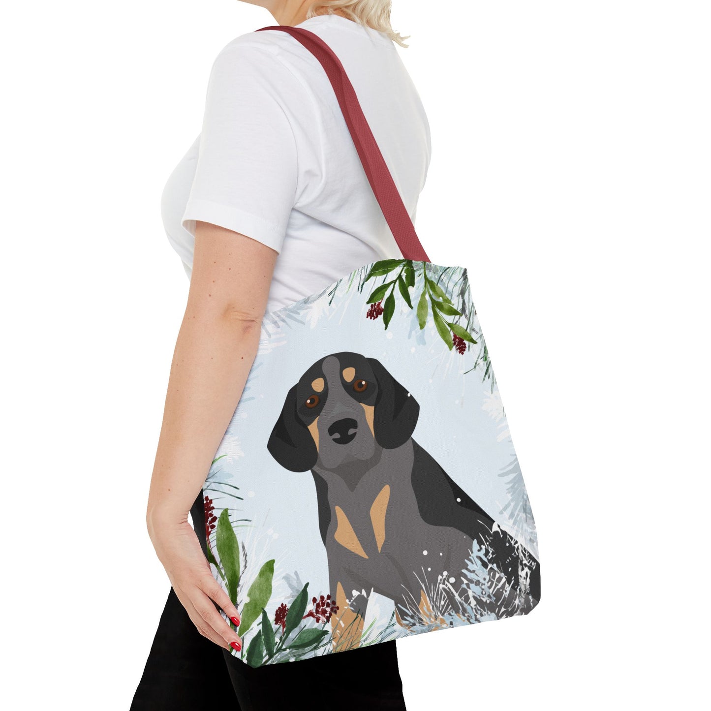 Beagle Dog Christmas Holiday Tote Bag 16x16