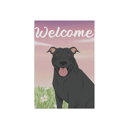 Pit Bull Dog Welcome Garden Flag