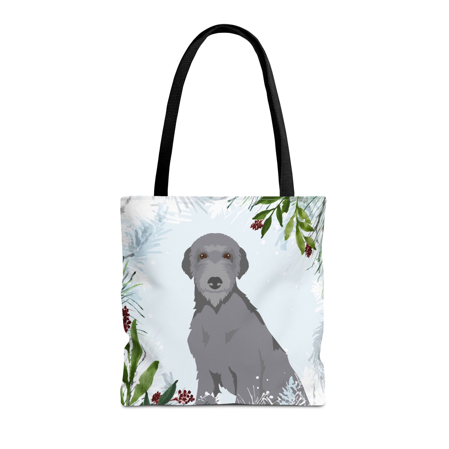 Scottish Deerhound Dog Christmas Holiday Tote Bag 16x16