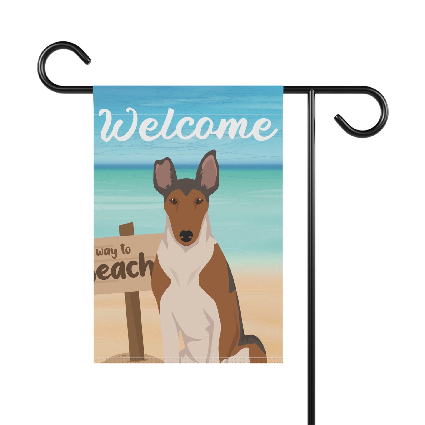 Smooth Collie Dog Garden Flag