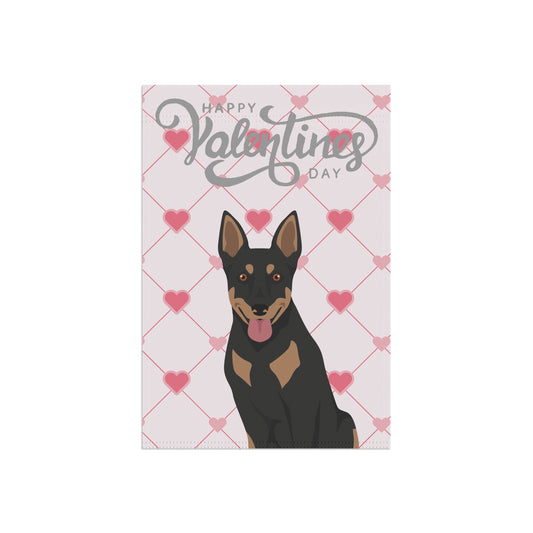 Australian Cattle Dog Valentines Day Garden Flag