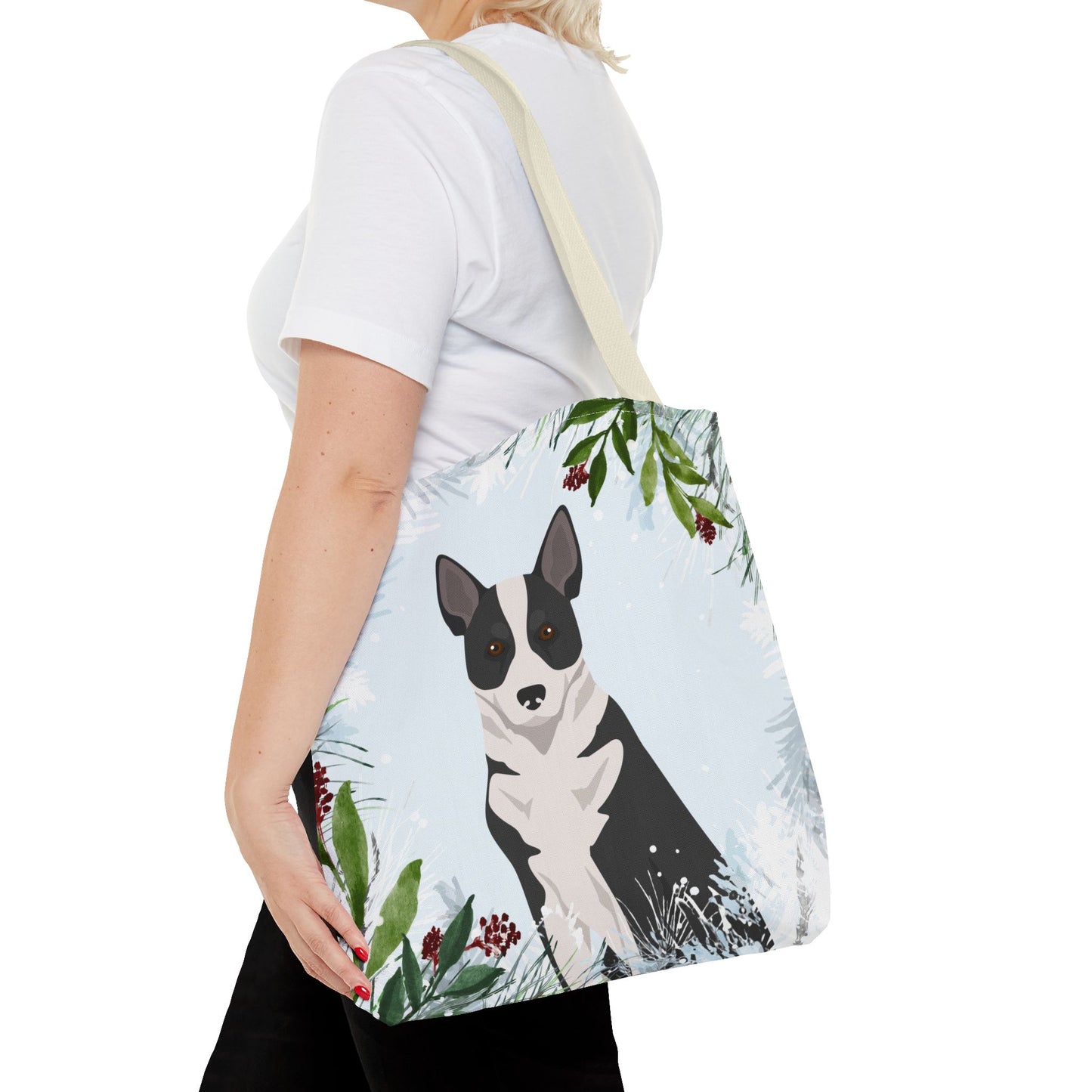 Canaan Dog Dog Christmas Holiday Tote Bag 16x16