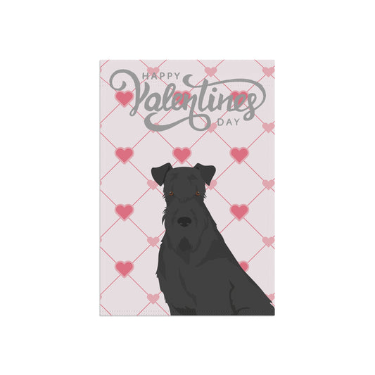 Kerry Blue Terrier Dog Valentines Day Garden Flag