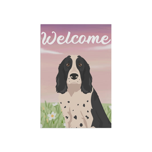 Russian Spaniel Dog Welcome Garden Flag